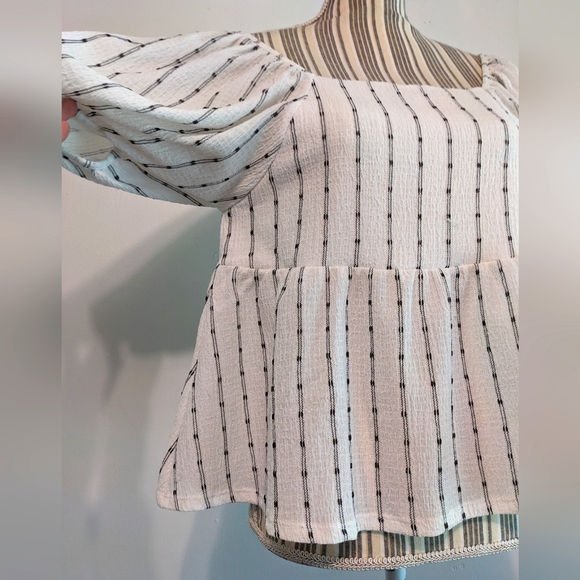 Madewell pufffy sleeve white top nwot - Picture 12 of 15